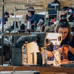 Women working in garment factory 