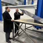 Afzal Khan and Professor James Baker in Graphene Institute
