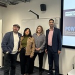 Afzal Khan MP with Louisa Dawes, Dr Carl Emery and Professor Sherilyn MacGregor