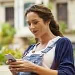 Woman looking at phone