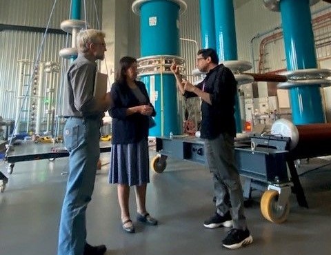 Jo Gideon in High Voltage Lab