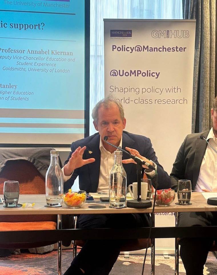 Professor Duncan Ivison speaking during the panel discussion at Conservative Party Conference