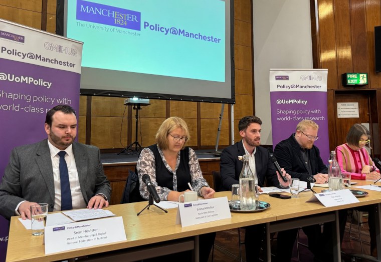 Panellists pictured at Conservative Party Conference