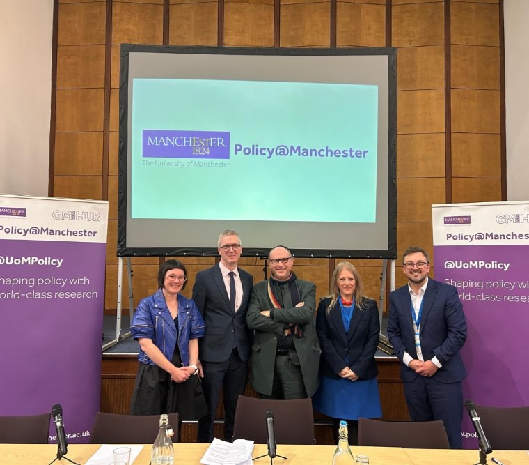 Panellists pictured at Conservative Party Conference