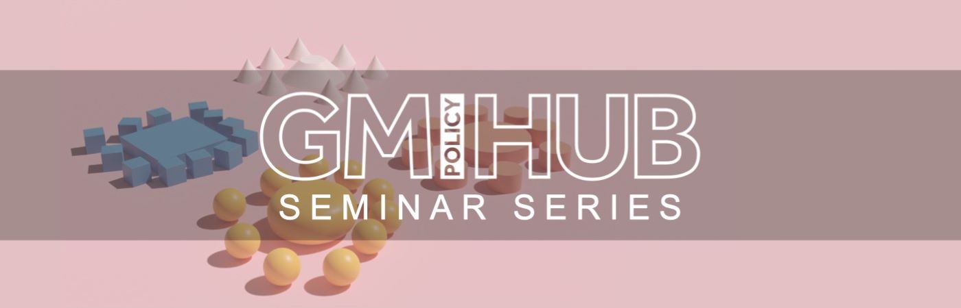 GM Policy Hub seminar series logo.
