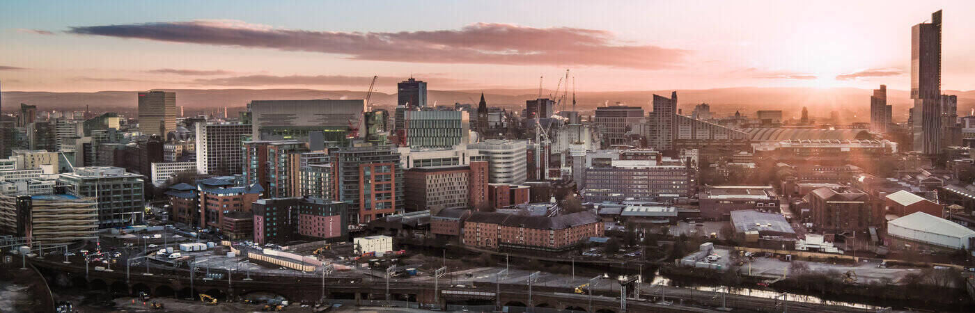 Manchester city skyline