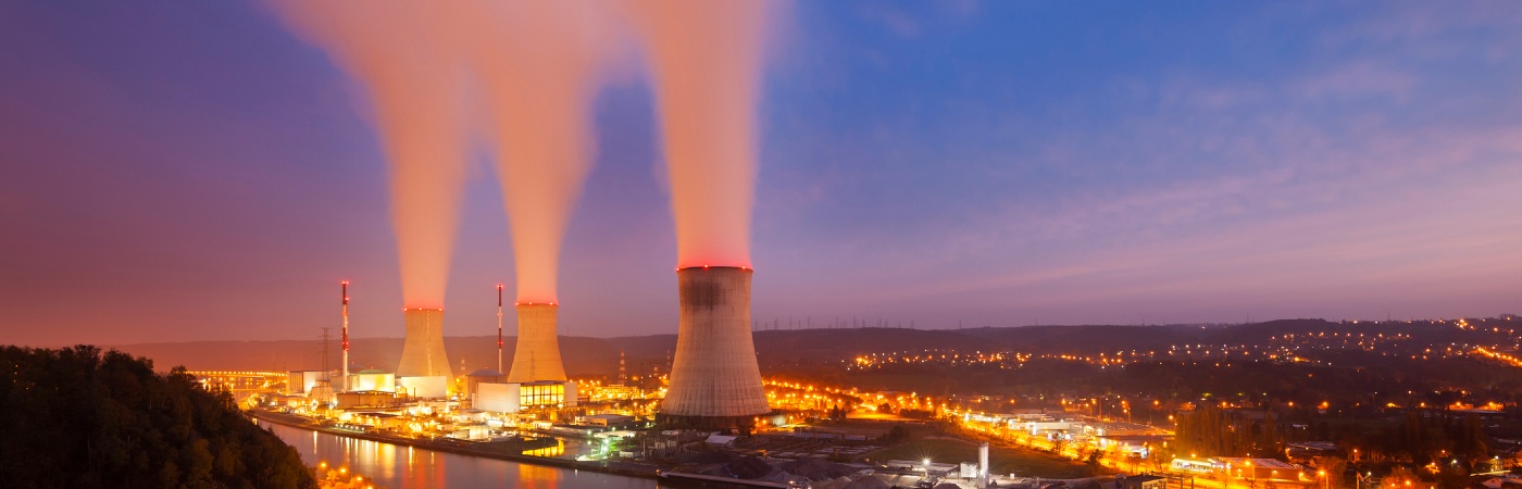 Landscape image of power plant